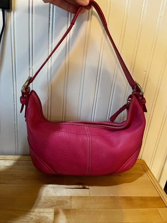 Coach SoHo Hobo Shoulder Bag Pebbled Leather Vintage - Picture 1 of 15